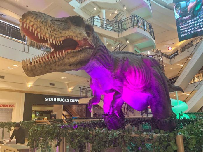 Shopping Tamboré recebe evento sobre dinossauros